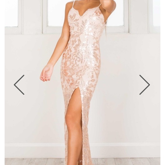 Rose gold maxi dress from Showpo - Picture 4 of 8